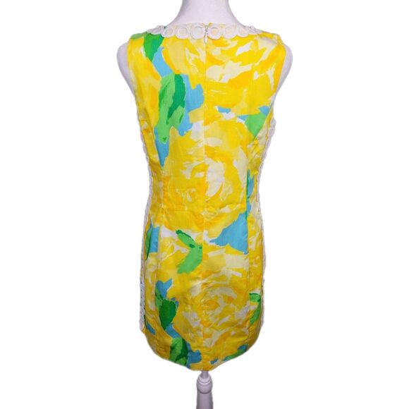 NWT Lilly Pulitzer Yellow Mila Shift Dress Sz 6 First Impression Sunglow Yellow - Picture 6 of 16